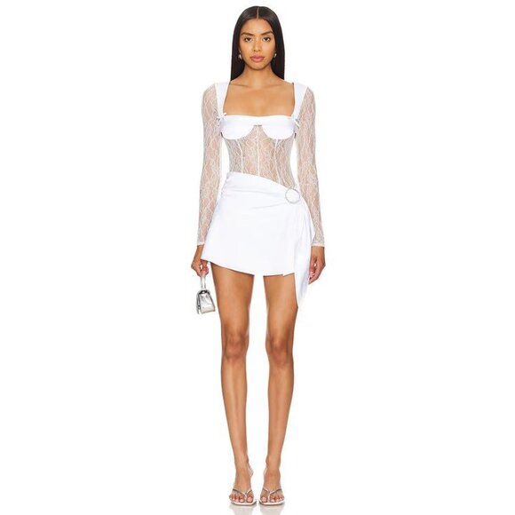 Lovers and Friends Luciana Mini Dress in White - Picture 10 of 11